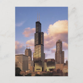 Postal Cartão de Sears Tower - torre de Willis - Chicago