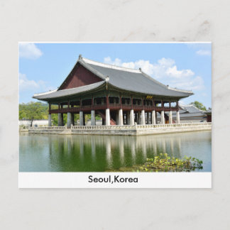 Postal cartão de seoul Coreia