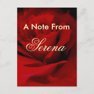 Postal Cartão de Serena - personalizados