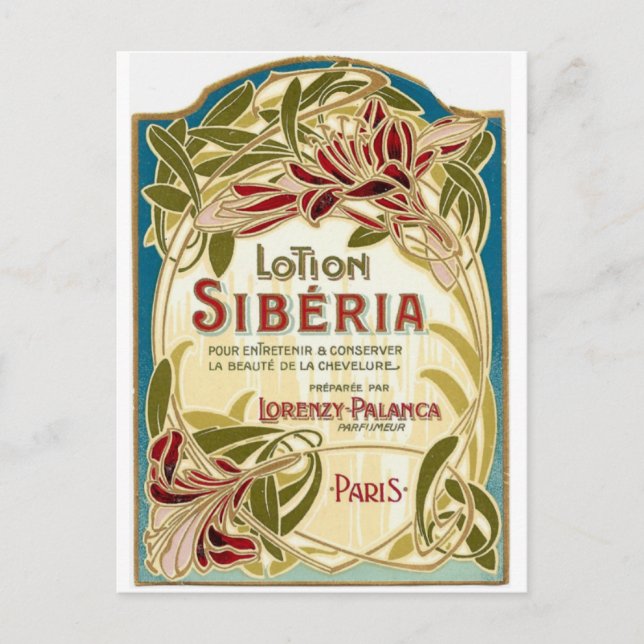 Postal Cartão de Sibéria da loção (Frente)