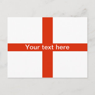 Postal Cartão de St George (personalize seu texto)
