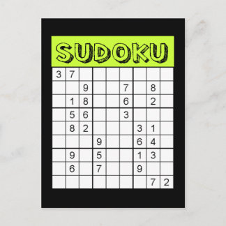 Postal Cartão de Sudoku