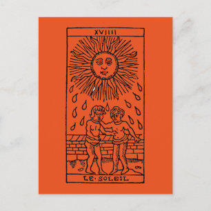 Postal Cartão de Tarô: O Sol