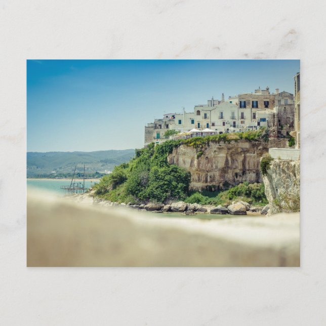 Postal Cartão de Vieste, Apulia, Italia (Frente)