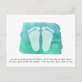 Postal Cartão de visita pós-cartão do terapeuta da Reflex