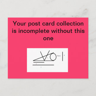 Postal Cartão do bobo da franja da cunha