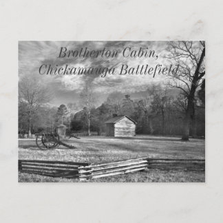 Postal Cartão do campo de batalha de Chickamauga