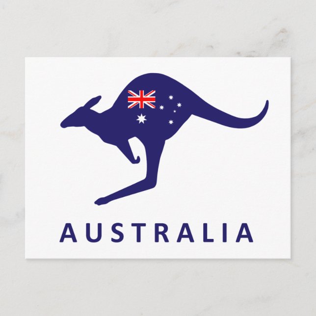 POSTAL CARTÃO DO CANGURU DE AUSTRÁLIA (Frente)