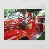 Cartão do carro de bombeiros….
