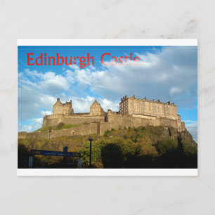 Postal Cartão do castelo de Edimburgo