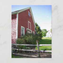 Postal Cartão do celeiro de Vermont