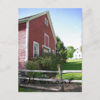 Postal Cartão do celeiro de Vermont