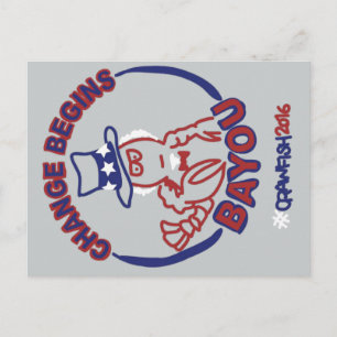 Postal Cartão do #ChangeBeginsBayou