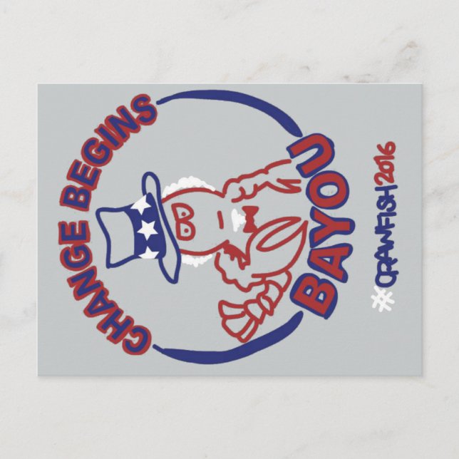 Postal Cartão do #ChangeBeginsBayou (Frente)