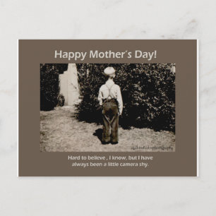 Postal Cartão do Dia das Mães com Foto Antiga