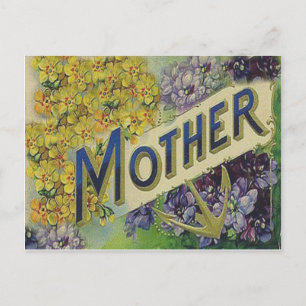 Postal Cartão do Dia das Mães Vitoriano