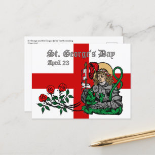 Postal Cartão do Dia de São Jorge (Versão de Nuremberga)