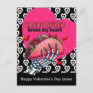 Postal Cartão do Dia dos Namorados Taco Hearts
