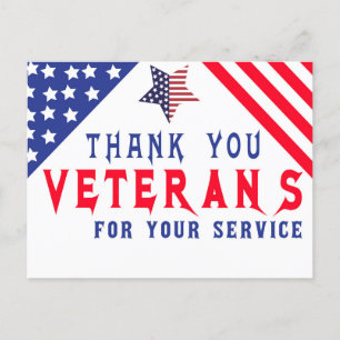 Postal Cartão do Dia dos Veteranos