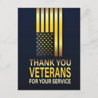 Cartão do Dia dos Veteranos