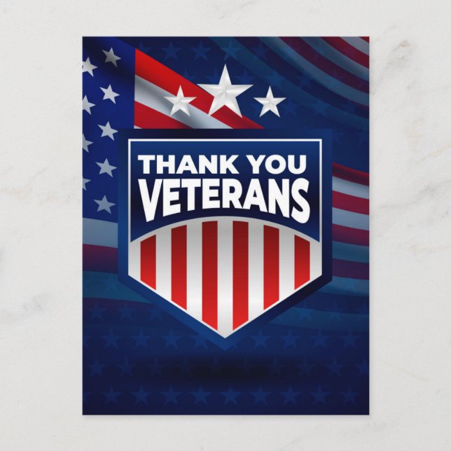 Postal Cartão do Dia dos Veteranos (Frente)