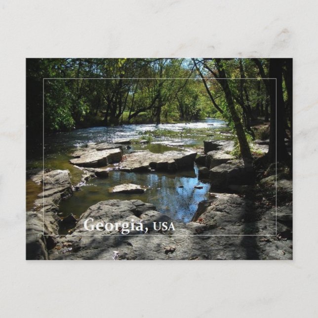 Postal Cartão do estado de Geórgia (Frente)