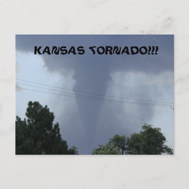 Postal Cartão do furacão de Kansas (Frente)