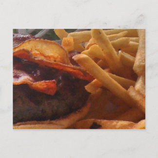 Postal Cartão do hamburguer