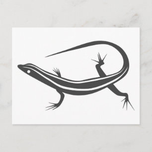 Postal Cartão do lagarto de Skink