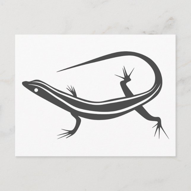 Postal Cartão do lagarto de Skink (Frente)