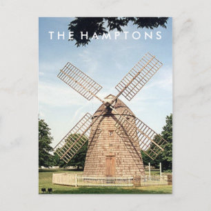 Postal CARTÃO do moinho de vento de Hamptons
