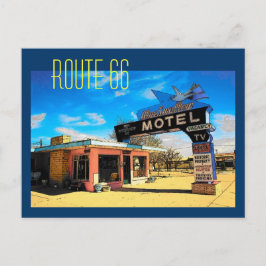 Postal Cartão do motel da rota 66 - personalizado