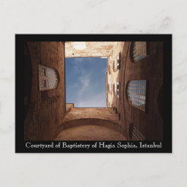 Postal Cartão do pátio de Hagia Sophia