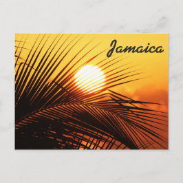 Postal Cartão do por do sol de Jamaica
