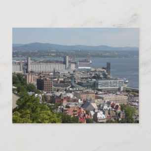 Postal Cartão do Rio São Lourenço, Cidade de Quebec