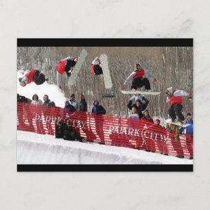 Postal Cartão do Snowboard