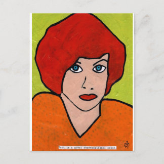 Postal Cartão do tacto