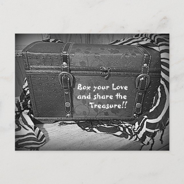 Postal Cartão do tesouro do amor (Frente)