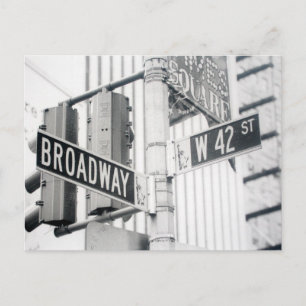 Postal Cartão do Times Square de Broadway