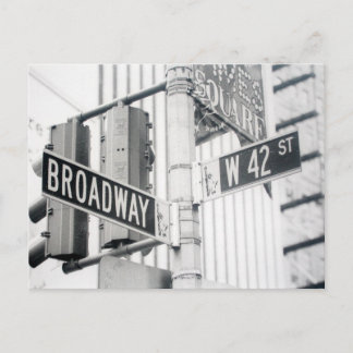 Postal Cartão do Times Square de Broadway