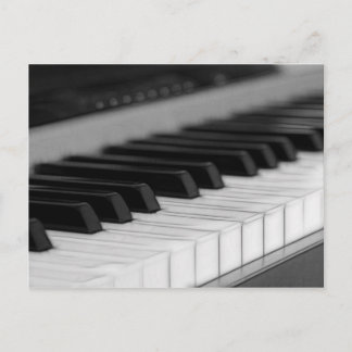 Postal Cartão dos cumprimentos do piano