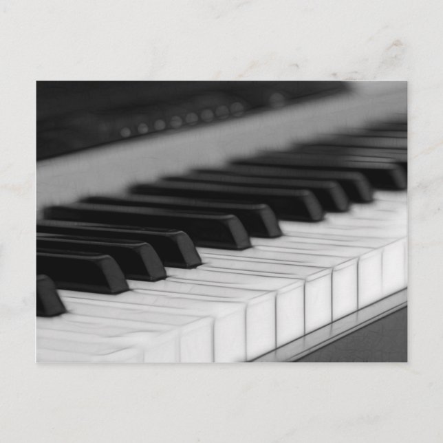 Postal Cartão dos cumprimentos do piano (Frente)