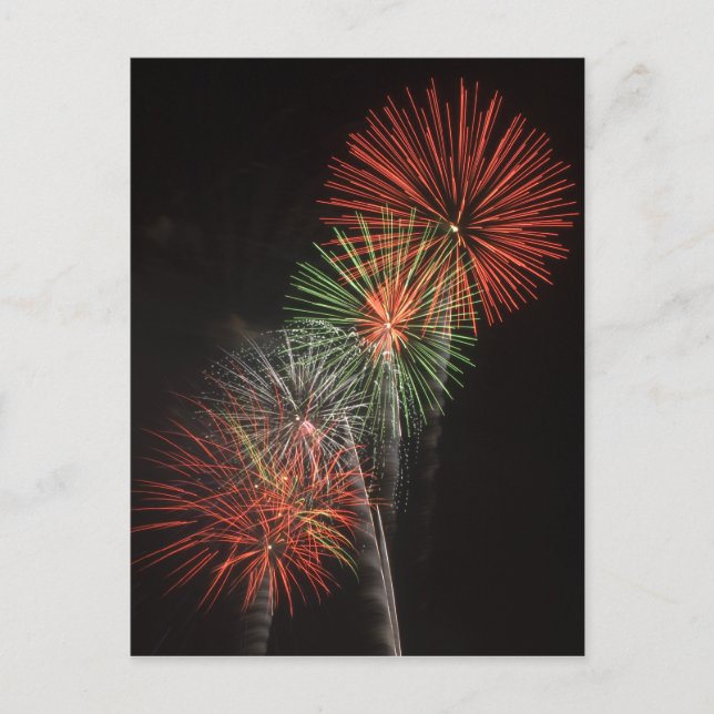 Postal Cartão dos fogos-de-artifício (Frente)