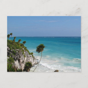 Postal Cartão dos penhascos de Tulum