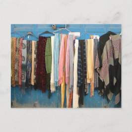 Postal Cartão dos Scarves de Jerusalem