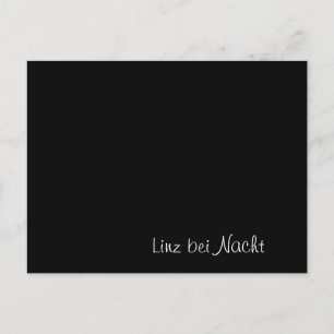Postal Cartão engraçado "Linz bei Nacht"