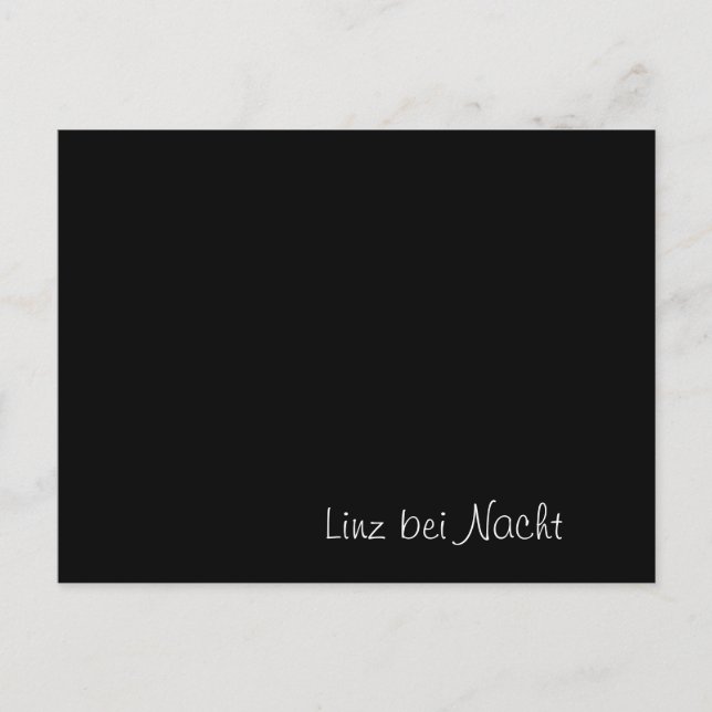 Postal Cartão engraçado "Linz bei Nacht" (Frente)