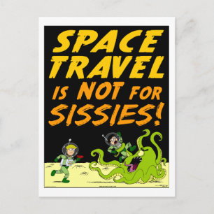 Postal Cartão estrangeiro da "VIAGEM ESPACIAL" do lago