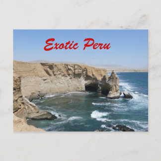 Postal Cartão exótico de Peru