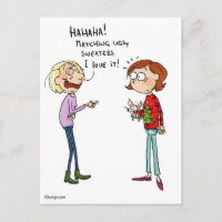 Cartão feio de harmonização das camisolas